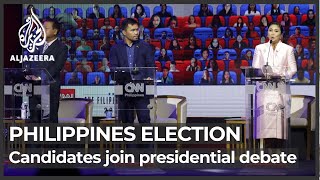 Philippines presidential hopefuls join series of debates ahead of polls screenshot 5