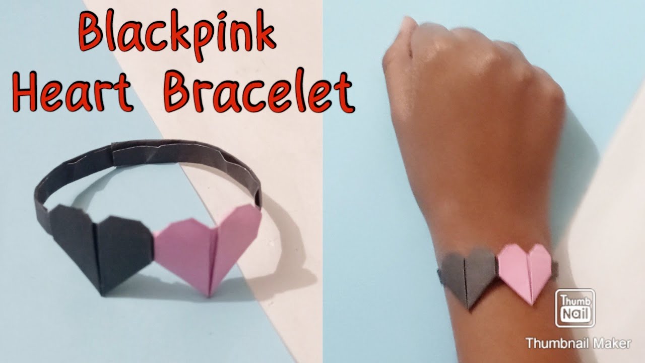 Origami Heart Bracelet - DIY Easy Heart Shaped Bracelet Instructions |  Paper crafts diy, Origami easy, Paper crafts