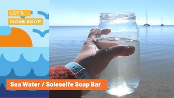 Raby Bay Salt Bar - Sea Water or Soleseife Soap Bar - the first soap made in the shop