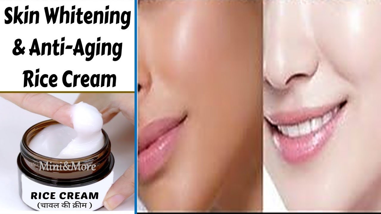 DIY Rice creamSkin Whitening & Anti aging rice cream Removes Wrinkles