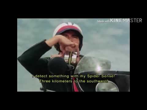 東映版スパイダーマン変身シーン