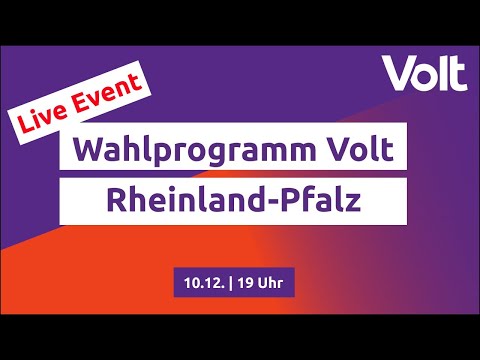 Ingelheim Deklaration - Das Landtagswahlprogramm von Volt Rheinland-Pfalz #VoteVolt #LTW21