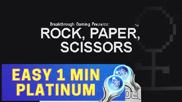 EASY 1 MIN PLATINUM (cheat code) Rock, Paper, Scissors Trophy & Achievement Guide