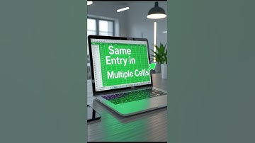 Excel Same Entry in Multiple Cells | Quick & Easy Trick