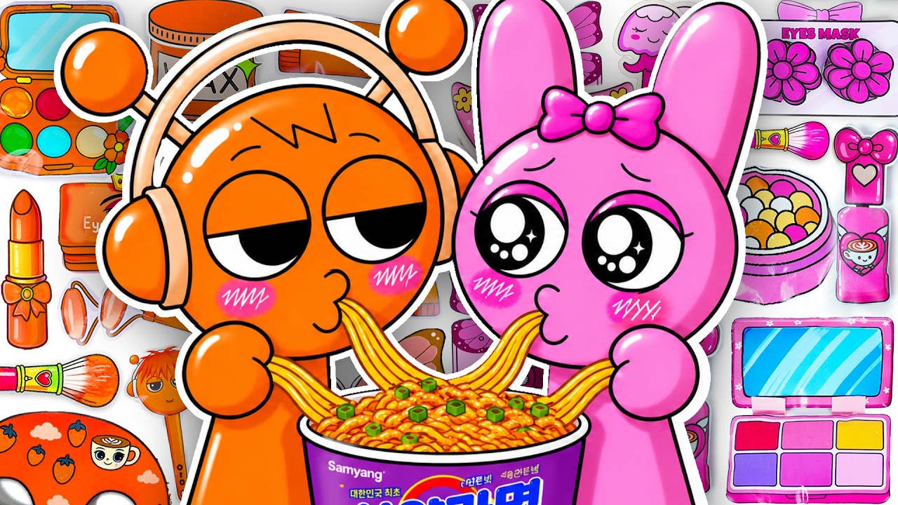 Oren & Pinki - Funny Convenience Store Mukbang, Incredibox Sprunki