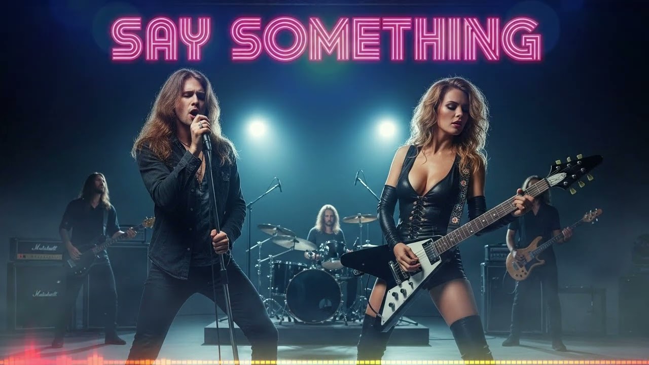 Say Something –  80’s Rock Style Cover 🎸🔥