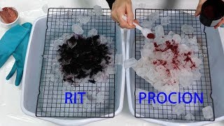 Rit vs Procion - Ice Dyeing