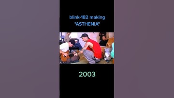 blink-182 recording their legendary song asthenia #blink182 #poppunk #nostalgia