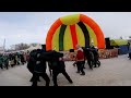 Молодецкие забавы на фестивале русского валенка в Наволоках