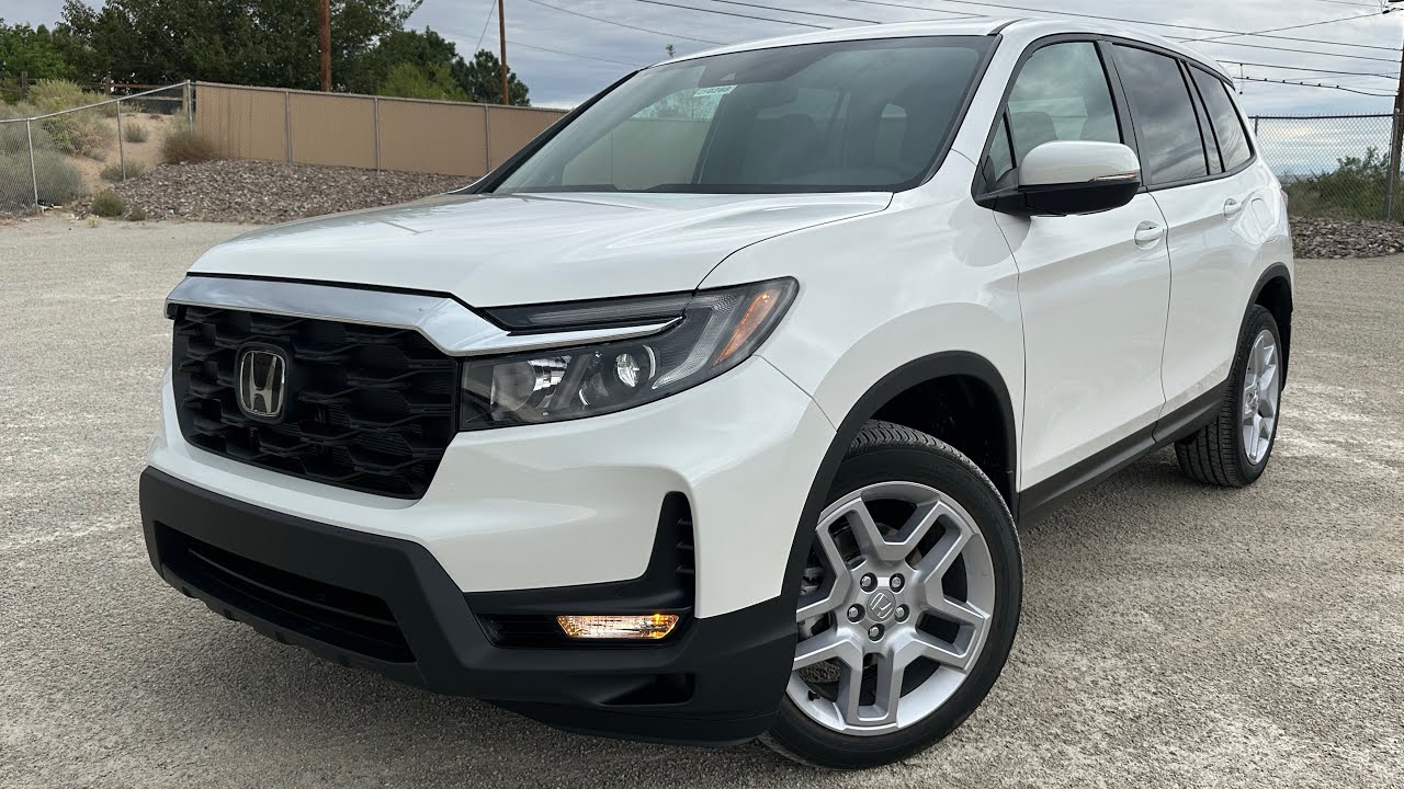 2025 Honda Passport EX-L - Platinum White Pearl - Brown Interior