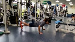 Stacked Feet Push-Up