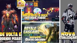 AMANHÃ EVENTO!! PARCERIA DE VOLTA, INCUBADORA E ROYALES DE GRAÇA, ATUALIZAÇÃO OB42, NOVIDADES FF