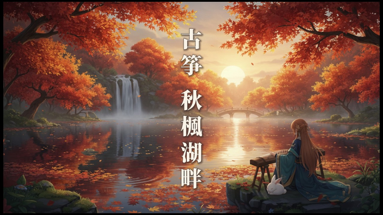 Ancient Chinese Lofi 🍁 Relaxing Study Music for Focus | Crimson Maple Lake