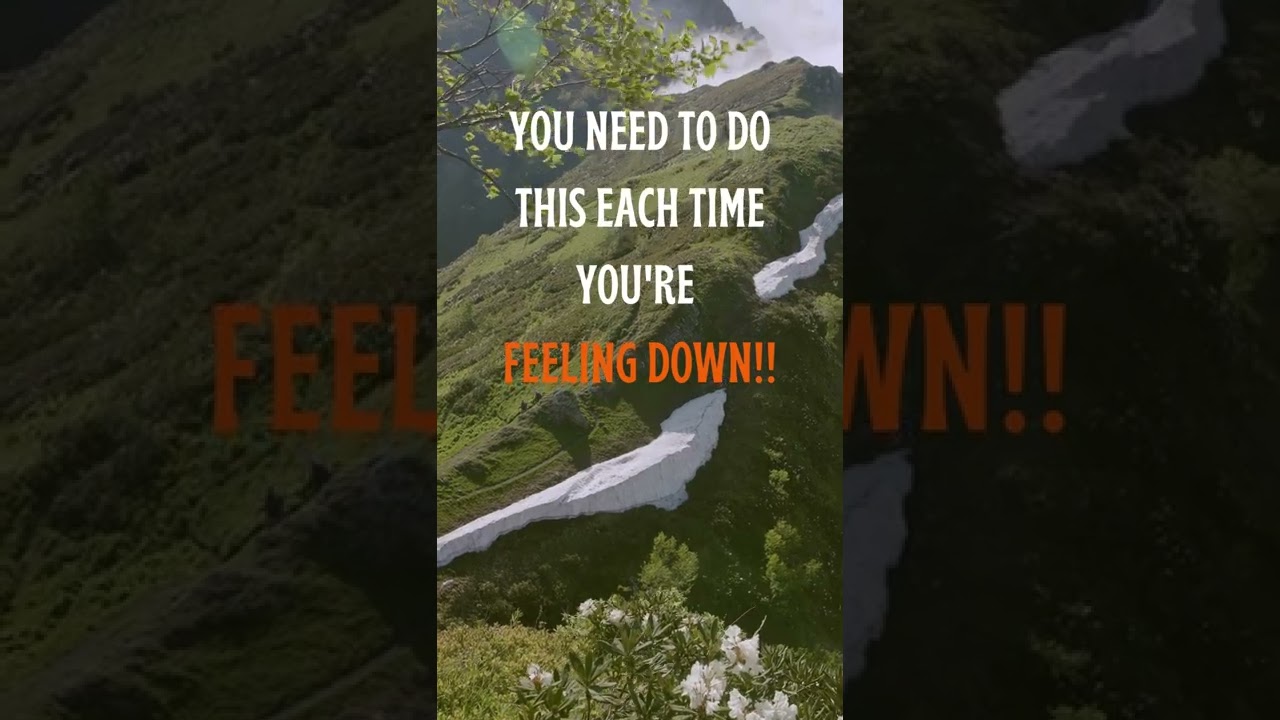 uplifting words for someone feeling down: how to stop feeling depressed by letting God take over.