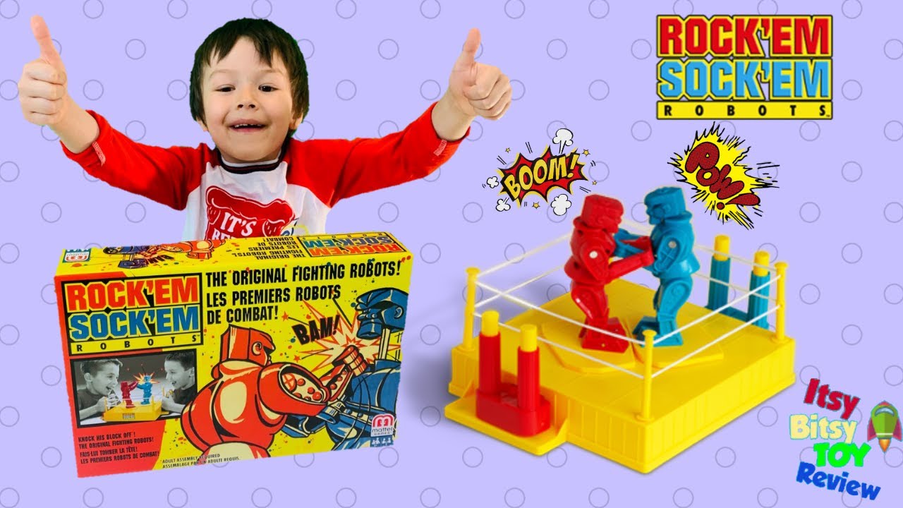 Rock'em Sock'em Robots. Epic Battle with Dad