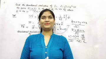 Derivatives: How To Calculate The Directional Derivative Of A Function.