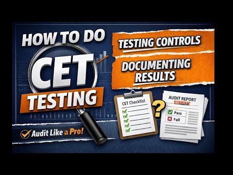 How to Document Control Testing (CET) | Internal Audit Workpaper - YouTube