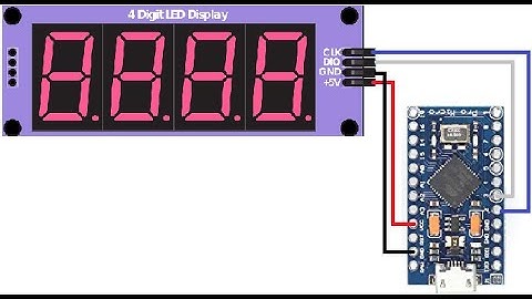 45 Arduino Pro Micro display de 4 dígitos con solo dos pines