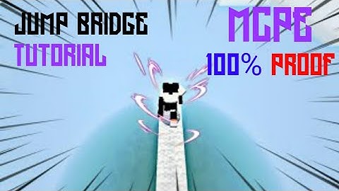 How to Jump bridge in MCPE Tutorial (ORZX Keyboard) Link in Description