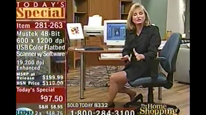 Classic HSN Chris Scanlon Selling Computers and Va...