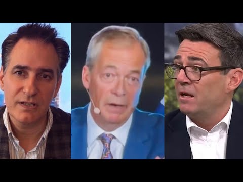 Nigel Farage a qualifié le Premier ministre Andy Burnham de « menteur » - comme d'habitude, Farag...