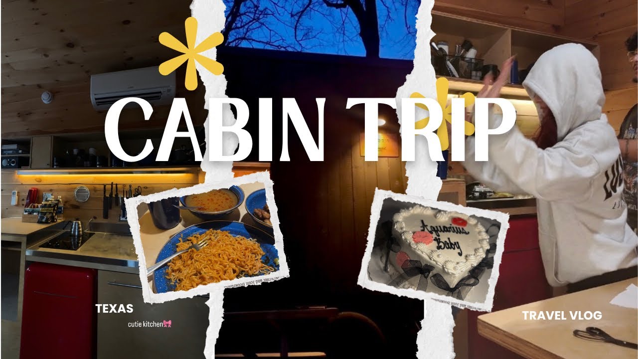 CABIN TRIP at Postcard Cabin (Texas) | cozy 🎴