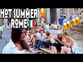 Hot Summer in Rome | 4k Walking Tour 🇮🇹