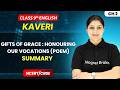 Gifts of Grace : Honouring Our Vocations - Summary | Class 9th English (Kaveri) | Poem 2 | CBSE 2026