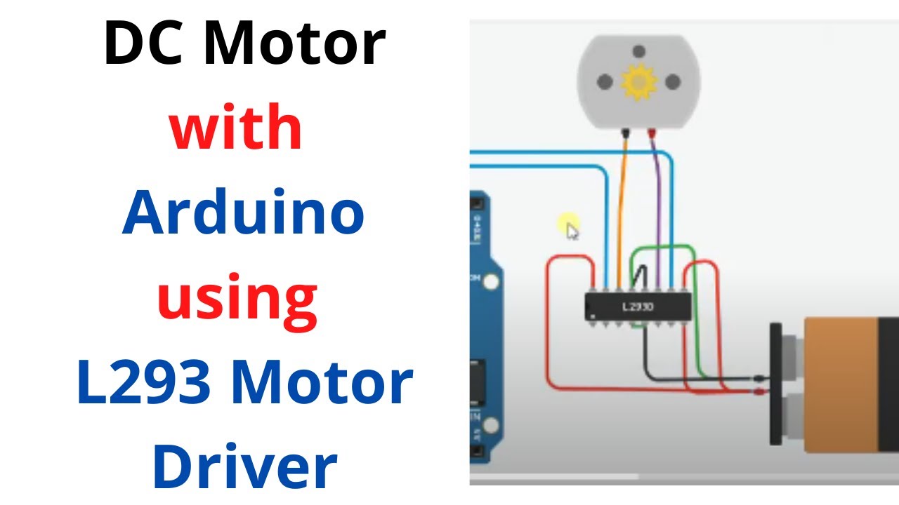 How To Connect Motor With Arduino Using L293 Motor Driver Tinkercad