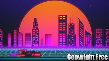 Synthwave Outrun City Loop Stock Video/VJ loop