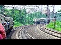 Remarkable Scene : Two Trains on Same Track | Train Running Behind Train Almost 3 Kms at Same Time