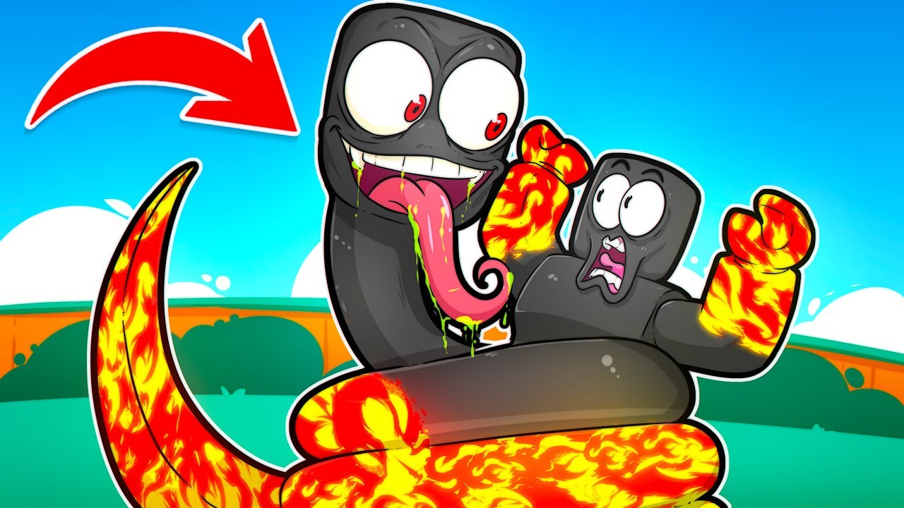 VIREI UMA COBRA NO ROBLOX PARA MORDER TODO MUNDO