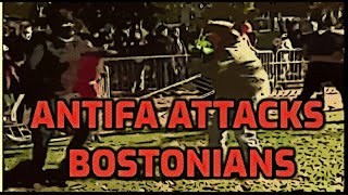 Antifa Attacks Protesters In Boston - Bostonians Gather Peacefully To Protest Forced Vaccination