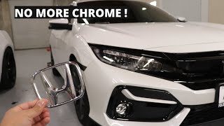 CHROME DELETE ON MY 2020 CIVIC SI