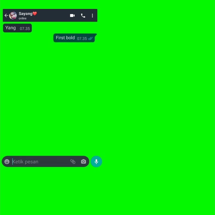 Mentahan chat wa