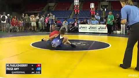 143 Quarterfinal - Paige Amy (Michigan) vs. McKinna Faulkenberry (Iowa)