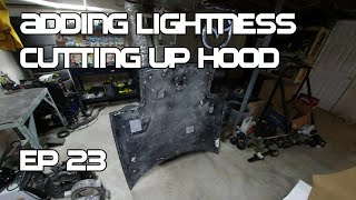 Add Lightness - Trimming Miata Hood