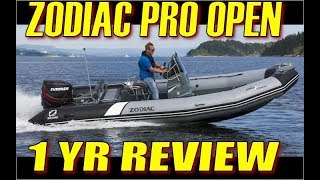 Zodiac Pro Open RIB Review:  1 Year of Use