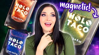 Holo Taco Birthday Magnetic Nail Polish Trio Swatch & Review! || KELLI MARISSA