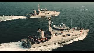 Austal Hulls 398 and 399  TTS Port of Spain (CG41) & TTS Scarborough (CG42) Sea Trials