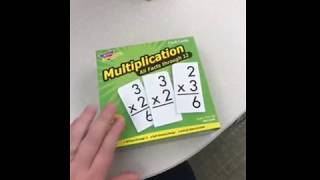 Trend Enterprises Multiplication 0 12 Flash Cards