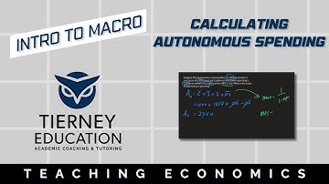 Quick #Macroeconomics Help: How to Calculate Autonomous Spending