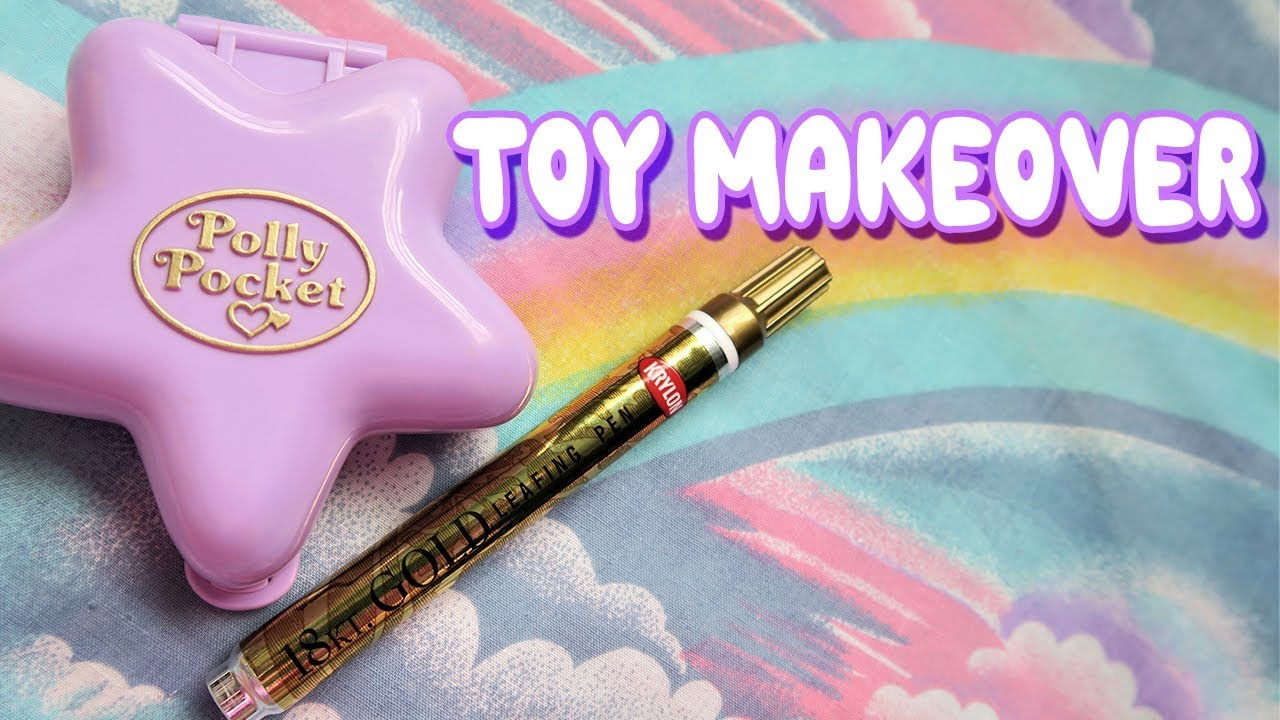 Toy Makeover: Repainting Vintage Polly Pocket Logo
