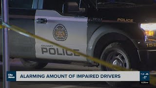Calgary police say 'an alarming' amount of drivers are believed to be impaired, at any given time