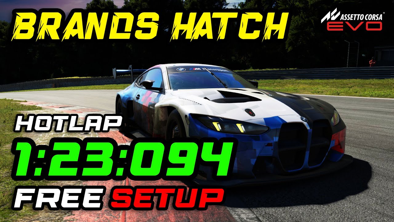 🏁 BMW M4 GT3 EVO | BRANDS HATCH | HOTLAP ⏱️ 1:23.094 | 🎮 AC