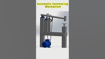 Automatic Hammering Mechanism #automobile #mechanicalmechanism #3d #3danimation #mechanicalart