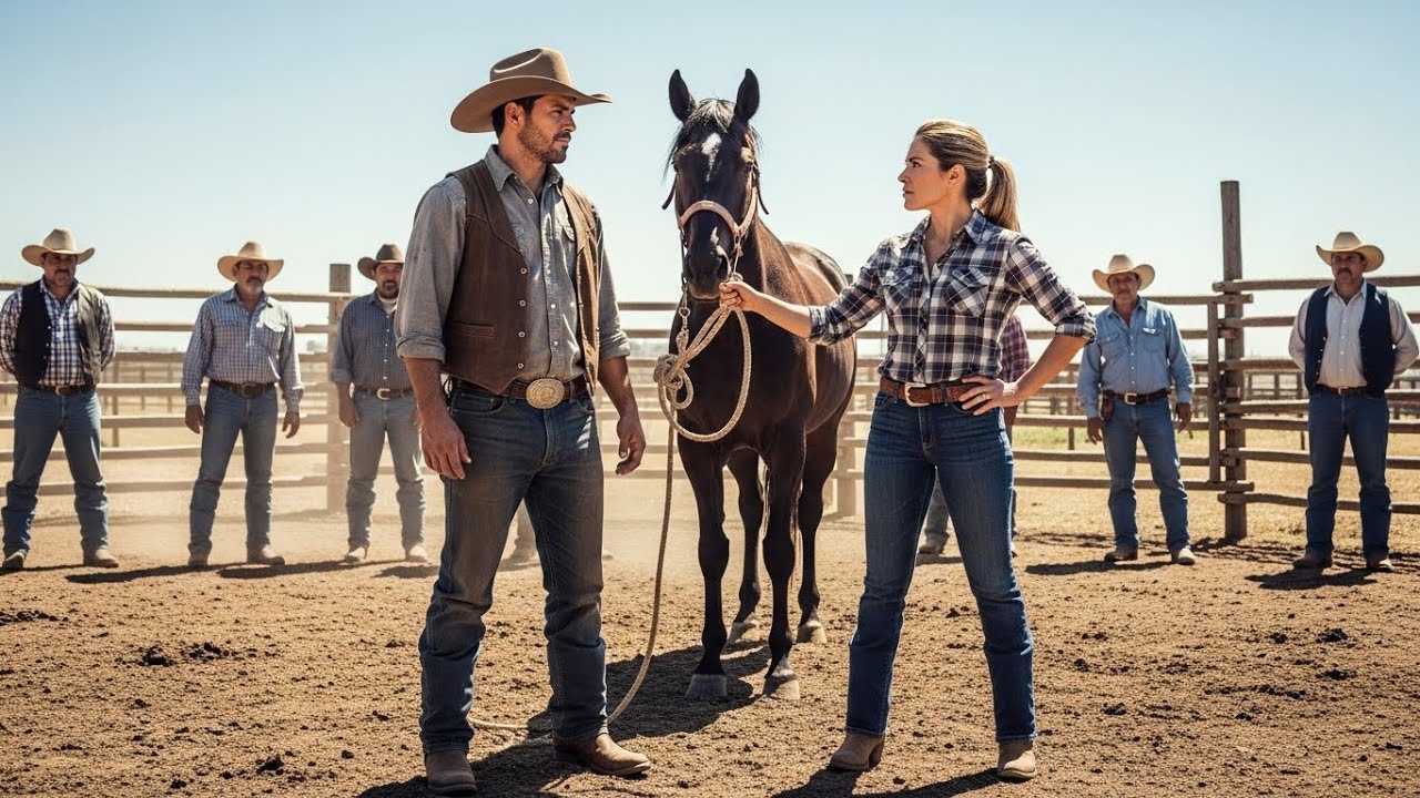 “Se você domar esse cavalo, eu caso com você”, ela riu diante de todos… Até que o VAQUEIRO entrou