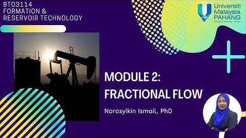 Buckley Leverett Fractional Flow Equation