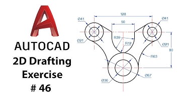 AutoCAD 2D Drafting Exercise # 46 - Basic to Advance in Hindi