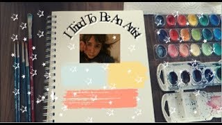 I tried water coloring and doing calligraphy with my left hand...